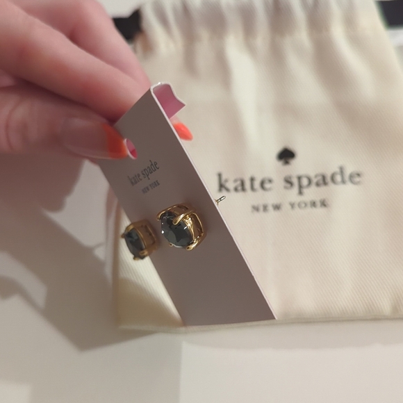 Kate spade black diamond earrings - Picture 2 of 3